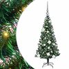 vidaXL &Aacute;rvore de Natal Artificial Pr&eacute;-iluminada Verde 120 cm