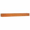 vidaXL Canteiro de jardim 480x80x45 cm a&ccedil;o corten cor enferrujado