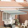 vidaXL Toldo Verde e Branco 300 x 250 x 165 cm Poli&eacute;ster
