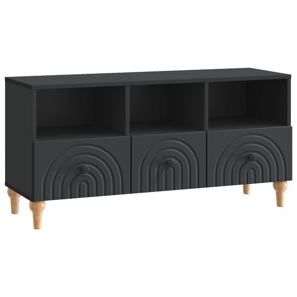 vidaXL Gabinete para TV Preto 102 x 34,5 x 50 cm Madeira engenheirada