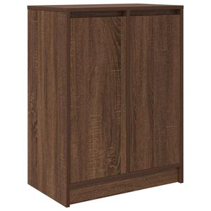 vidaXL Sapateira 57x34x76 cm derivados de madeira carvalho castanho