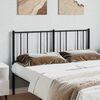 vidaXL Cabeceira de cama 120 cm metal preto