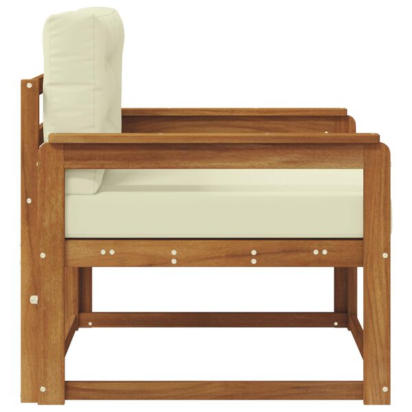 vidaXL Sof&aacute; M&eacute;dio Externo Madeira S&oacute;lida de Ac&aacute;cia Natural