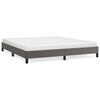 vidaXL Estrutura de cama 160x200 cm couro artificial cinzento