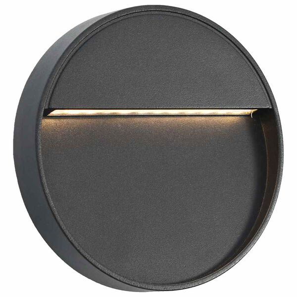 vidaXL Candeeiros LED de parede exterior 2 pcs 3 W redondo preto