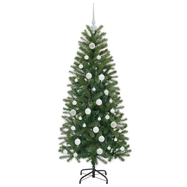 vidaXL &Aacute;rvore de Natal Artificial com 150 LEDs Verde 150 cm PE e PVC