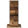 vidaXL Estante de Revistas Madeira antiga 68 x 40 x 123.5 cm