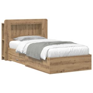 vidaXL Estrutura de Cama com Armazenamento Carvalho Arttisan