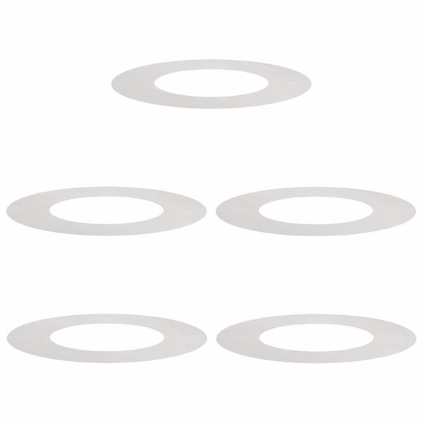 vidaXL adequado para An&eacute;is de &Aacute;rvore Planos 5 pcs Prateado &Oslash;40 / 70 cm