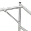 vidaXL Rack de lenha com tampa de chuva 100x60x200 cm a&ccedil;o galvanizado