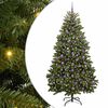 vidaXL &Aacute;rvore de Natal Artificial 210 cm 300 LED Branco quente Verde