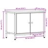 vidaXL Gabinete para TV Carvalho Artesanal 60 x 35 x 45 cm