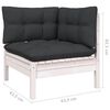 vidaXL 9 pcs conj. lounge de jardim c/ almofad&otilde;es pinho maci&ccedil;o branco