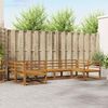 vidaXL Conjunto de Sof&aacute;s para Exterior 6 pcs Natural