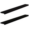 vidaXL Soleiras da janela 2 pcs 140x15x2 cm carvalho castanho-preto