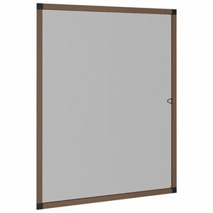 vidaXL Tela contra insetos para janelas Castanho 110 x 130 cm