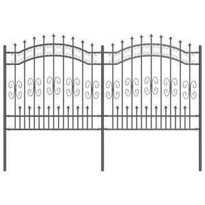 vidaXL Cerca para Jardim Cinzeto 240 x 166 cm