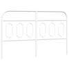 vidaXL Cabeceira de substitui&ccedil;&atilde;o 140 cm metal branco