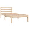 vidaXL Estrutura de cama pequena solteiro 75x190 cm pinho maci&ccedil;o