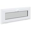 vidaXL Janela de por&atilde;o RISOR 100 x 40 cm PVC e Vidro Branco