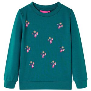 Sweatshirt para crian&ccedil;a verde-escuro 104