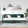 vidaXL Estrutura de Cama de Canto Verde Escuro 90 x 200 cm Veludo