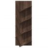 VidaXL Estante de parede c/ 4 prateleiras 33x16x90cm carvalho castanho