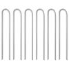 vidaXL Estacas p/ tenda 6 pcs forma de U 37 cm &Oslash;11,3 mm a&ccedil;o galvanizado