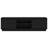 vidaXL M&oacute;vel de TV 140x35x40 cm madeira de pinho maci&ccedil;a preto
