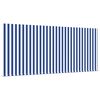 vidaXL Toldo Retr&aacute;til Azul e Branco 350 x 250 cm Poli&eacute;ster e Alum&iacute;nio