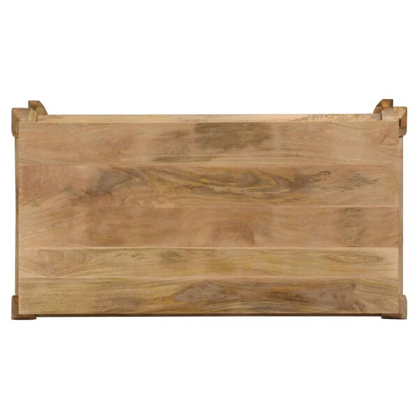 vidaXL Mesa de jantar 118x60x76 cm madeira de mangueira maci&ccedil;a
