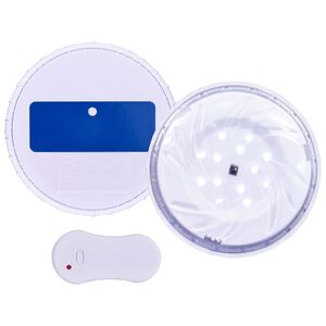 vidaXL Luz LED piscina submers&iacute;ve/flutuante c/ controlo remoto branco