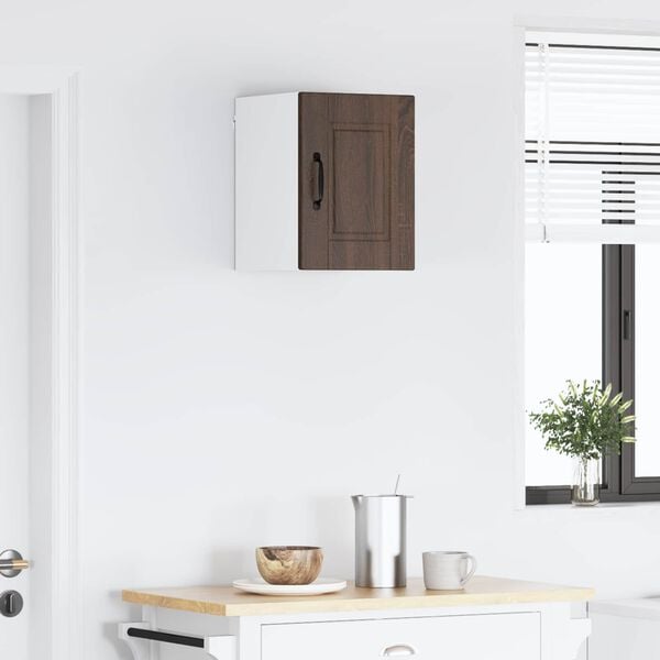 vidaXL Arm&aacute;rio de Cozinha com porta Carvalho Marrom 30 x 31 x 40 cm