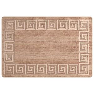 vidaXL Passadeira MARSA Branco 100 x 150 cm Poli&eacute;ster e PVC