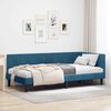 vidaXL Estrutura de Cama de Canto Azul 90 cm x 200 cm Veludo