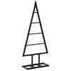 vidaXL &Aacute;rvore de Natal de metal KUOPIO 60 cm Metal Preto