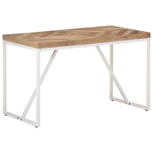 vidaXL Mesa de jantar 120x60x76 cm madeira ac&aacute;cia maci&ccedil;a e mangueira