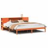 vidaXL Cama com estante sem colch&atilde;o 200x200 cm pinho maci&ccedil;o
