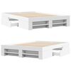vidaXL Estrutura de cama 120x200 cm derivados de madeira branco