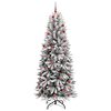 vidaXL &Aacute;rvore de Natal Artificial com 300 LEDs Branco 210 cm