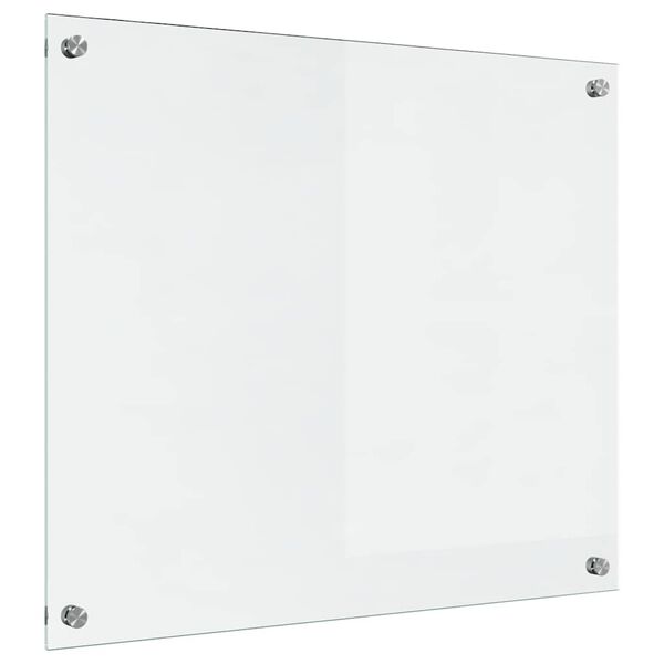 vidaXL Prote&ccedil;&atilde;o de Cozinha Transparente 70 x 60 cm vidro temperado