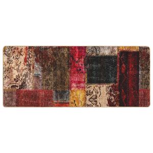 vidaXL Passadeira MARSA Multicolor 100 x 200 cm Poli&eacute;ster e PVC