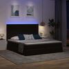 vidaXL Cama com luzes de tira LED Preto 200 x 200 cm Veludo