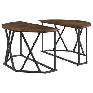vidaXL Mesa de centro Carvalho Defumado 80 x 80 x 42 cm