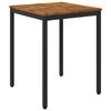 vidaXL Mesa de Jantar de Jardim Natural e Preto 60 x 60,5 x 75 cm