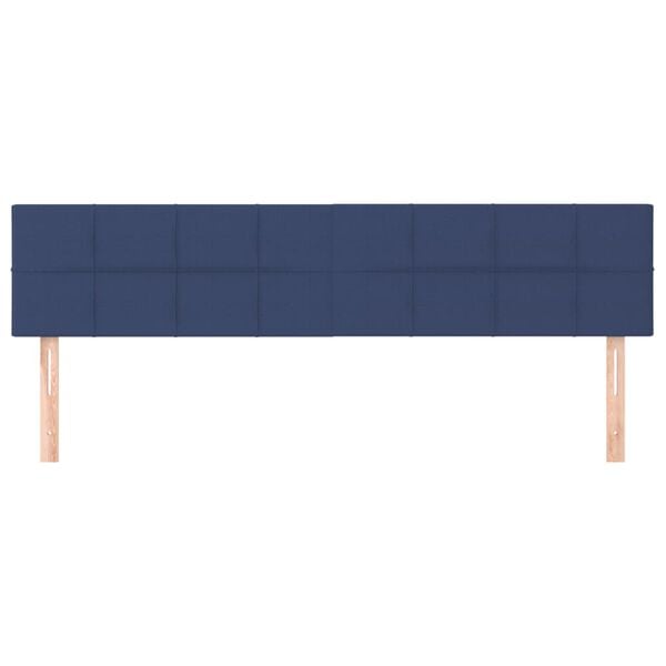 vidaXL Cabeceiras azul 180x5x78/88 cm tecido