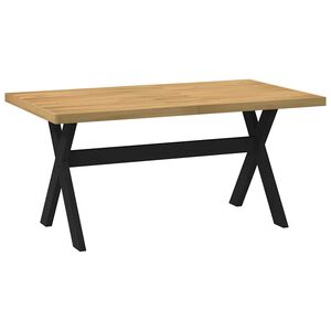 vidaXL Mesa de jantar NOAIN Pernas em forma X 160x90x75cm pinho maci&ccedil;o