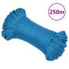 vidaXL Corda de trabalho 8 mm 250 m polipropileno azul