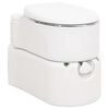 vidaXL Sanita integrada p/ campismo 24+17 L PEAD e a&ccedil;o branco