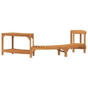 vidaXL Cercado para Banheira Quente em Forma de Metade de C&iacute;rculo